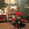 Cote Noire Luxury Centrepiece 37 Rose Bud Bouquet - Red & Gold Badge - Image 4