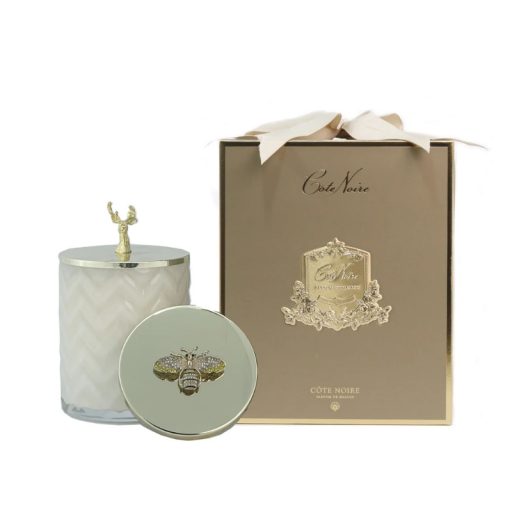 Cote-Noire-Christmas-Edition-Saigon-Garden-scented-Herringbone-Candle-Cream-Gold-1