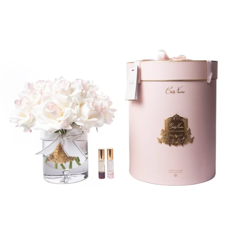 Cote Noire Luxury Grand Bouquet - Pink Plush - Gold Badge