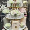 NEW - Cote Noire Luxury Round 13 Rose Bud Bouquet - French Pink, Green & White - Image 2
