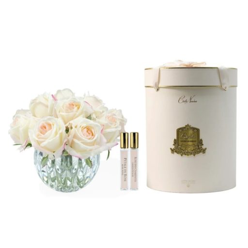 Cote Noire Luxury Round 13 Rose Bud Bouquet - Pink Blush