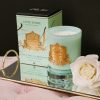 Limited Edition Candle - Jade Blue Vessel 450g Candle In Persian Lime With Crystal Glass Lid - Image 6