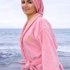 Queens Rose Pink Bathrobe Set - Image 4
