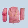 Queens Rose Pink Bathrobe Set - Image 9
