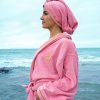 Queens Rose Pink Bathrobe Set - Image 6